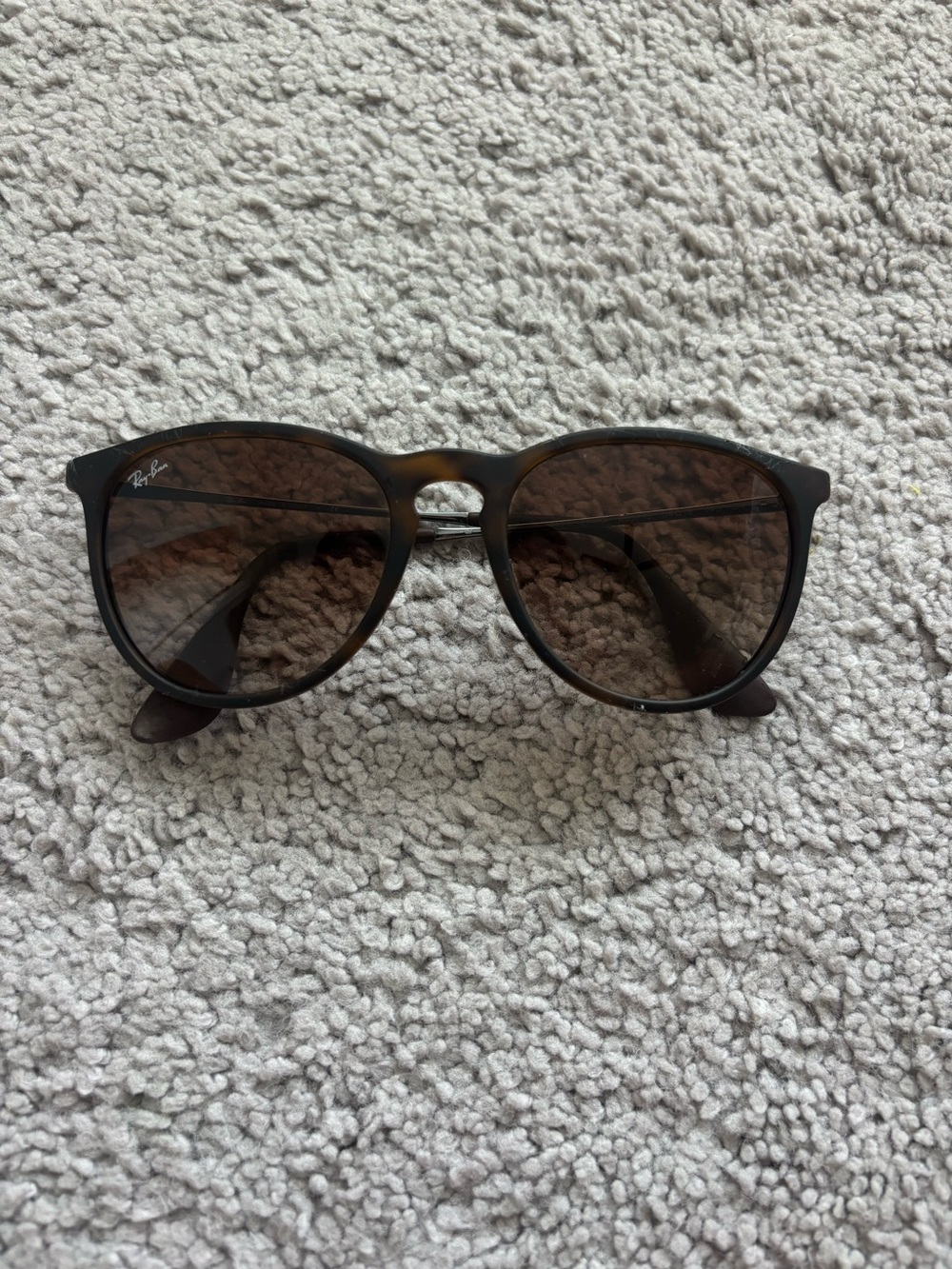 Ray-Ban Tortoiseshell Round Sunglasses - Brown Lenses